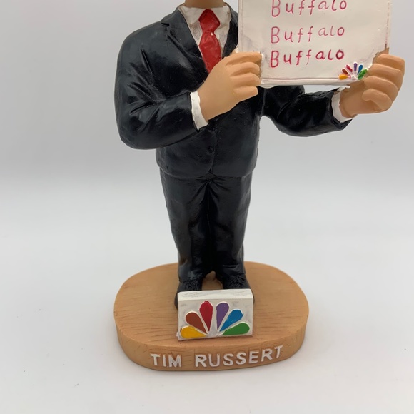 Buffalo Bisons Tim Russert NBC Meet the Press SGA Bobblehead Original Box - Picture 3 of 16